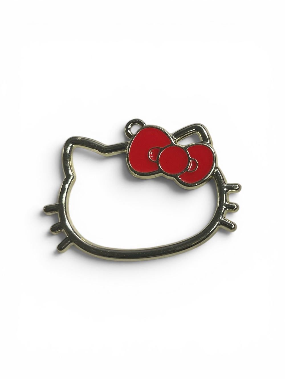 Hello Kitty Red Bow Metal Pendant Charm